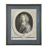French historical clerics, six line engravings in uniform modern mounts and frames.Louis de