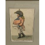 Satirical Cartoons.After James Gillray, A Democrat or Reason for Philosophy, hand coloured etching