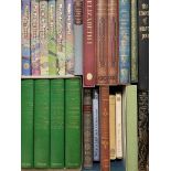 Folio Society. Collection of typical works, some in slip cases, including a Kelmscott Chaucer