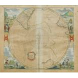 Johannes JanssoniusPolus Antarcticus, hand-coloured double-page engraved map of the South Polar
