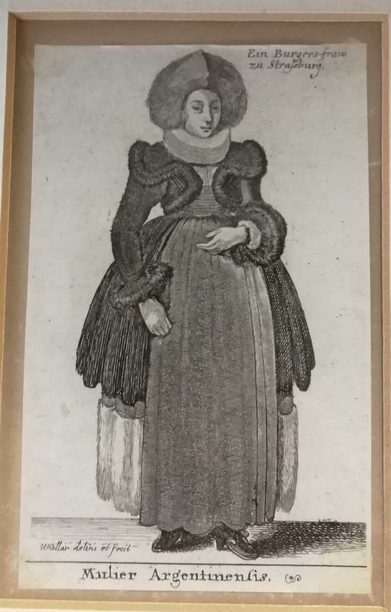 A collection of eight figural etchings; to include: Wenzel Hollar (1607-1677), three etchings - Image 6 of 8