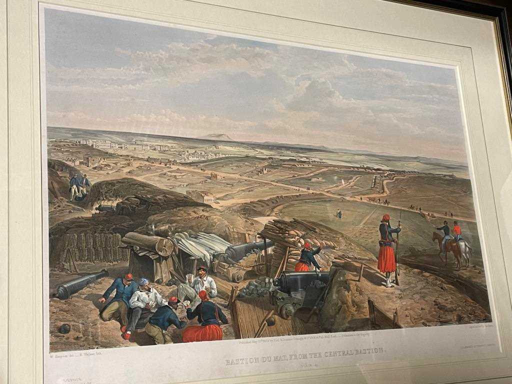 Crimean War. Eight coloured lithographs after W. Simpson published by Day & Son of battlefield - Image 4 of 4