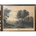 James Peak after Claude Le Lorrain, Mercury and Battus; Morning; engravings published by Boydell,