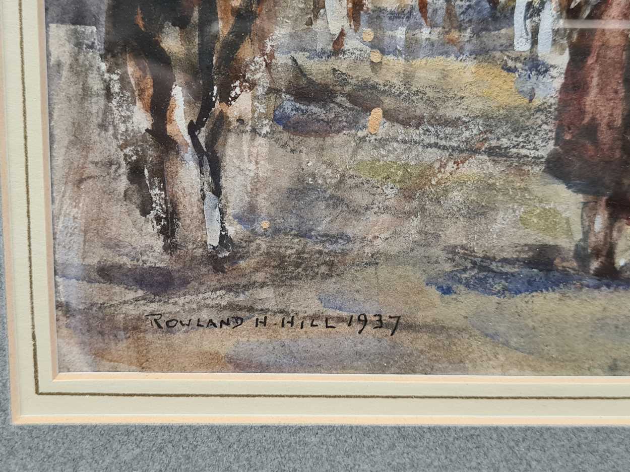 § § Rowland Henry Hill (British 1873-1952) Goathland Hounds at Lythesigned and dated 'ROWLAND H. - Bild 2 aus 9