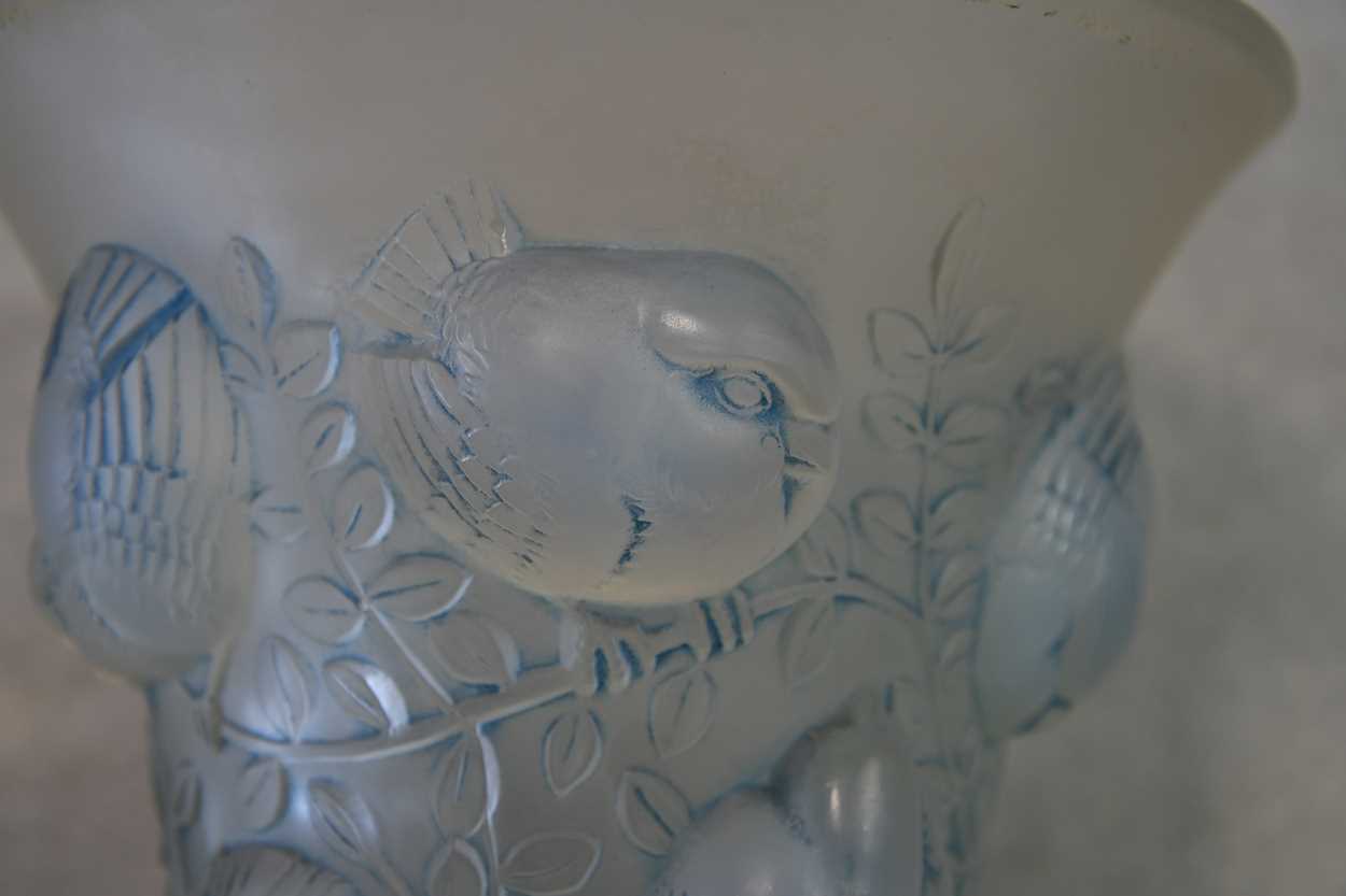 Saint-Francois, an R. Lalique opalescent glass vase, circa 1930, - Image 4 of 7