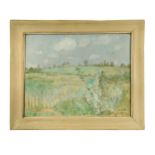 § § Mary Potter OBE (British 1900-1981) Essex Meadowssigned and inscribed to reverse stretcheroil on