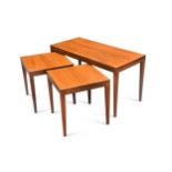 A set of three Mid-Century teak tables,