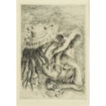 Pierre-Auguste Renoir (French 1841-1919) Le Chapeau Épinglé, 1894etching 11.5 x 8cm