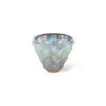 Moissac, an R. Lalique opalescent glass vase,
