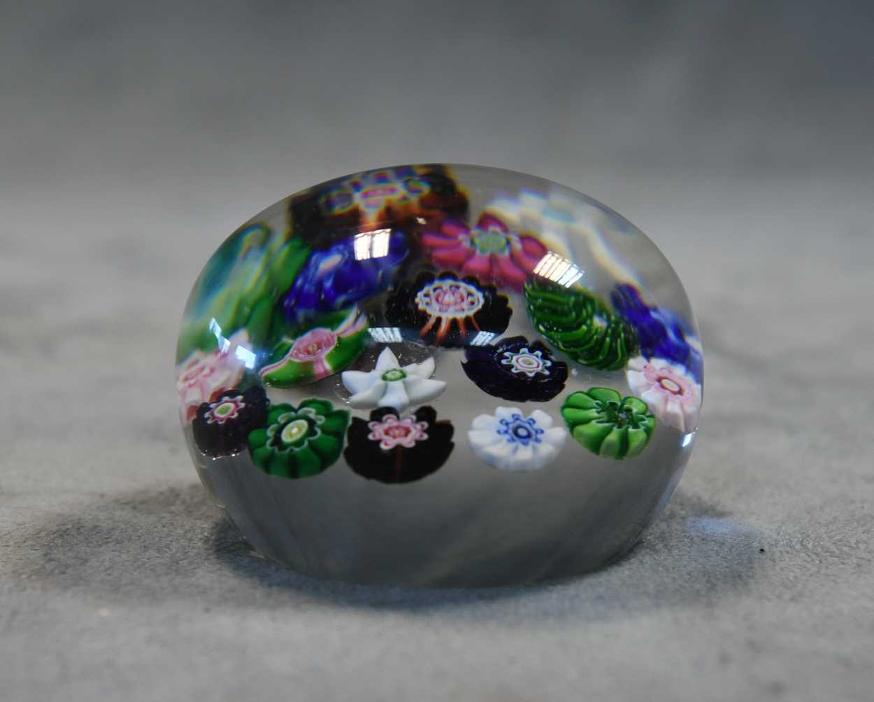 A small Clichy spaced millefiori glass paperweight, - Image 4 of 4