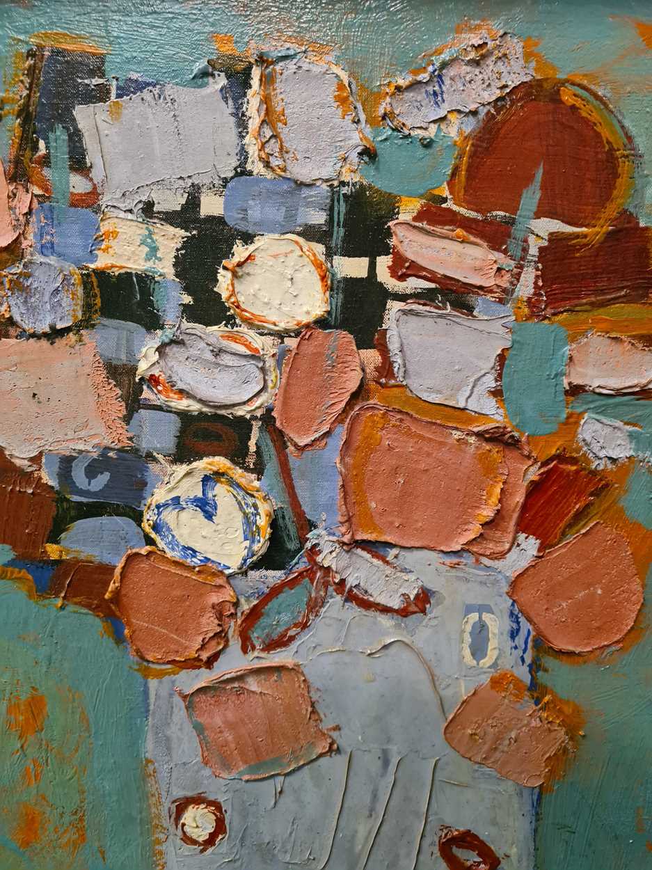 Douglas Swan (American 1930-2000) Abstracted Still Lifesigned and dated 69 to the reverseoil on - Image 15 of 17