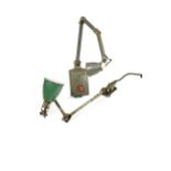 A Memlo industrial steel machinists lamp,