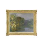 Pierre Amédée Marcel-Beronncau (French 1869-1937) Evening River Landscapeoil on canvas64 x 80cm