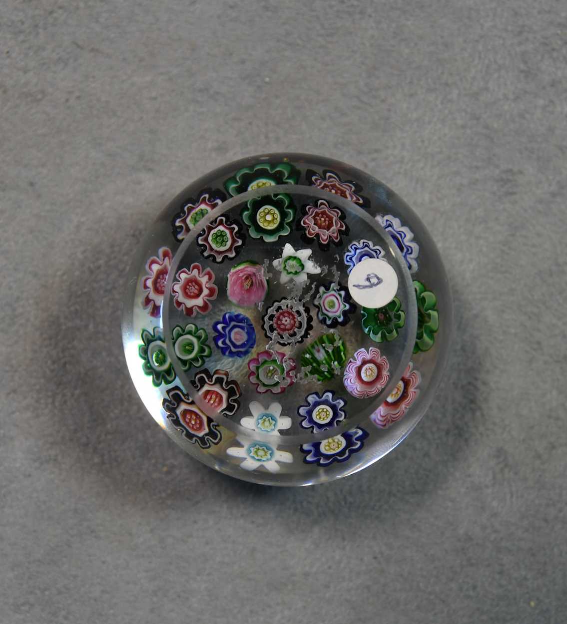 A small Clichy spaced millefiori glass paperweight, - Image 3 of 4