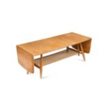 An Ercol elm drop-flap coffee table,