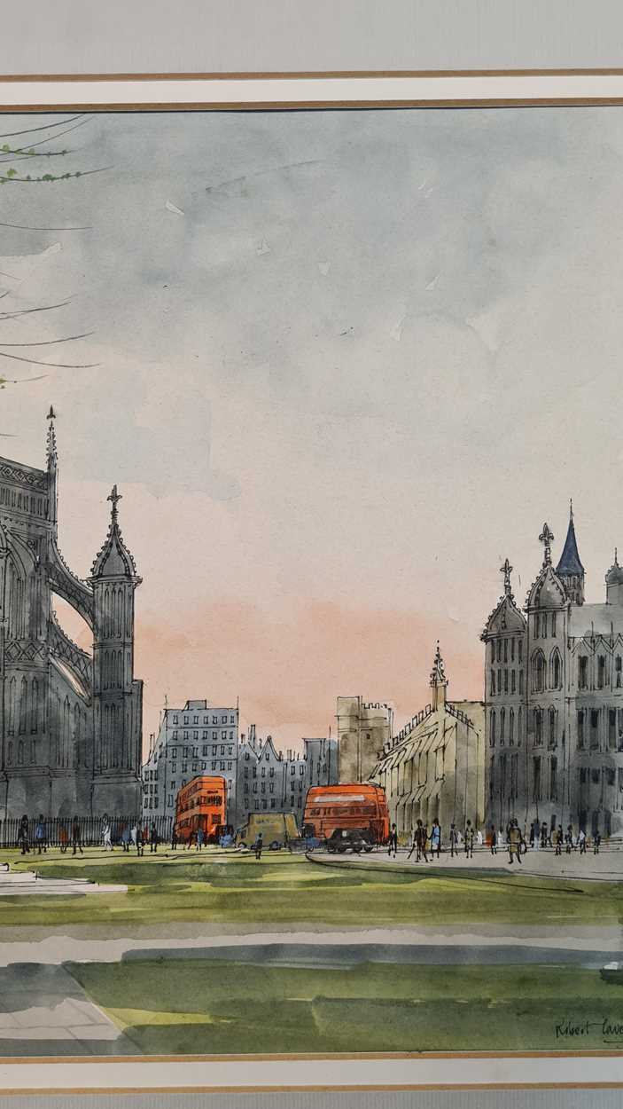 § Robert Tavener (British 1920-2004) Westminster Abbey and the Houses of Parliamentsigned 'Robert - Bild 7 aus 8