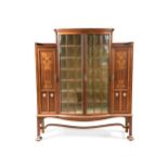 An Art Nouveau display cabinet in the manner of Shapland & Petter, circa 1900,