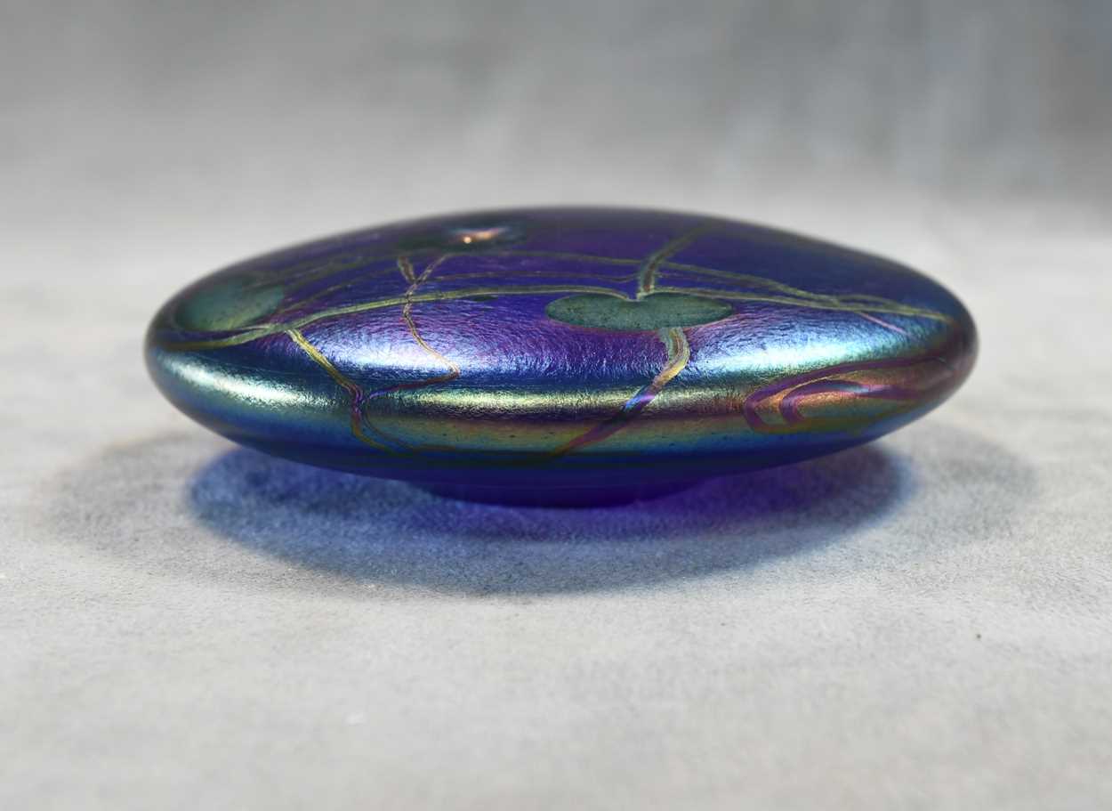 Five John Ditchfield iridescent glass paperweights, - Image 5 of 21