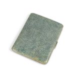 An Art Deco shagreen cigarette case by P. H. Vogel & Co.,