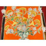 § Nicholas Hely Hutchinson (British 1955-) Flower Arrangement with Orange Lakesigned and dated
