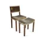 A George VI oak coronation chair by Hands & Sons,