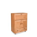 An Ercol elm secretaire/drinks cabinet,