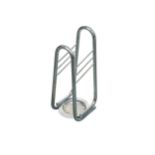 A Bauhaus style tubular chrome stick stand,