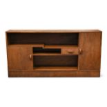 An Art Deco walnut side cabinet by P. E. Gane Ltd.,