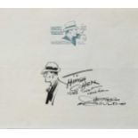 Chester Gould (American 1900-1985) Ink drawing of Dick Tracysigned and inscribed 'TO / HIRSH / COHEN