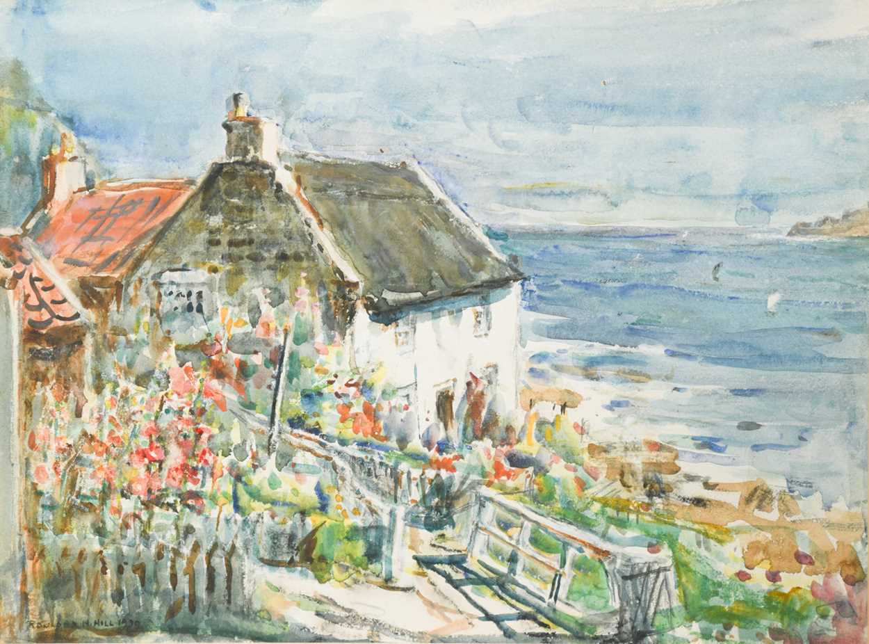 § § Rowland Henry Hill (British 1873-1952) Runswick Cottagesigned and dated 'ROWLAND H. HILL