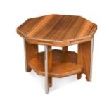 An Art Deco walnut occasional table,