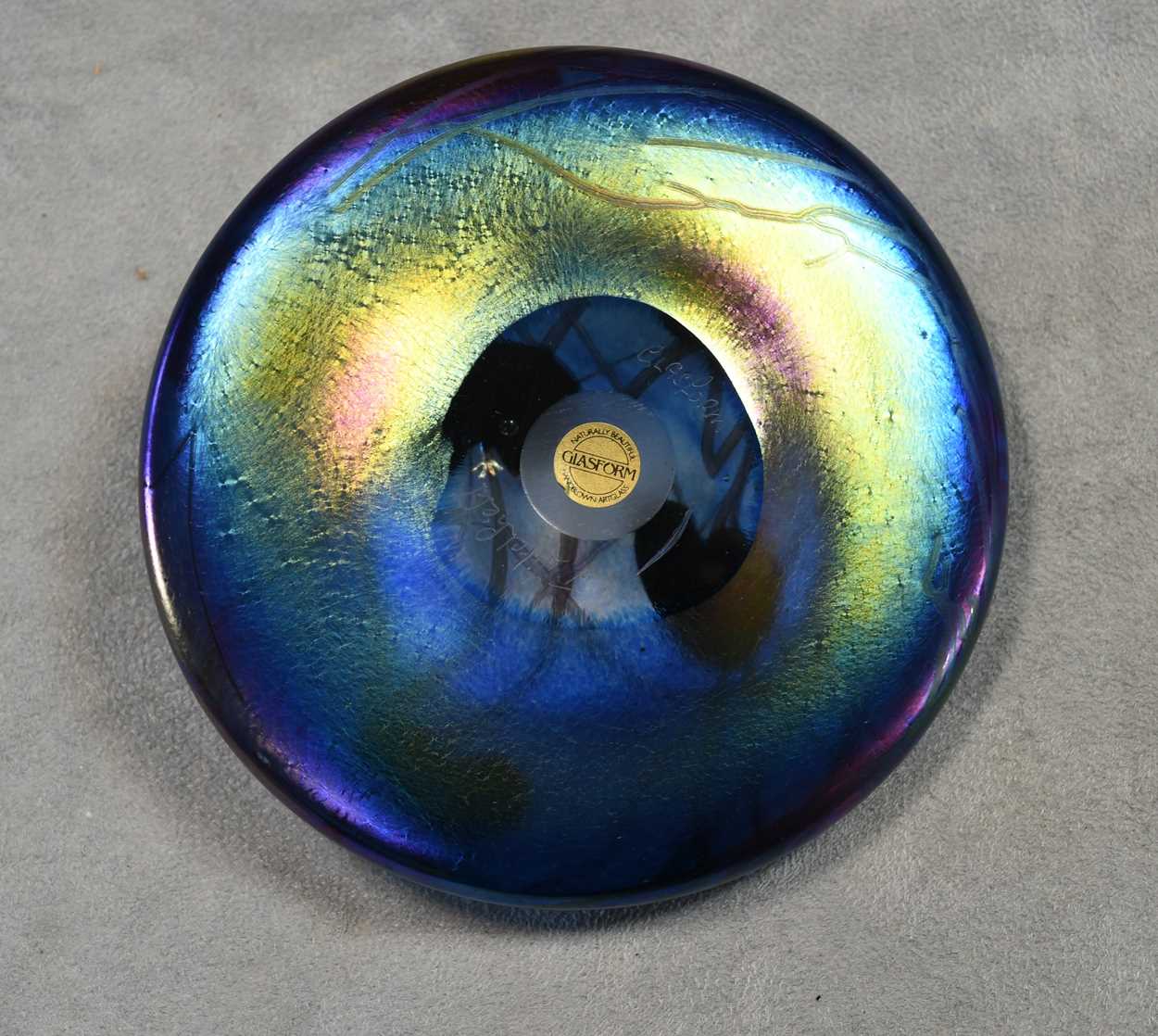 Five John Ditchfield iridescent glass paperweights, - Image 8 of 21