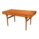 § § Nanna Ditzel (Danish, 1923–2005) for Soren Willadsen, a Model 93-3 teak desk, designed 1955,