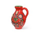 A Bay Kermiek, West Germany, 'fat lava' jug, circa 1960,