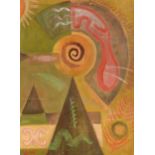 § § Eileen Agar RA (British/Argentinian 1899-1981) The Garden signed 'AGAR' (lower left) oil on