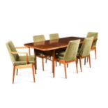 Robert Heritage for Archie Shine, a Hamilton design dining table and six chairs,