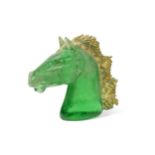 Arnaldo Zanella (Italian, born 1949) for Murano, a stylised glass model of a horse's head,