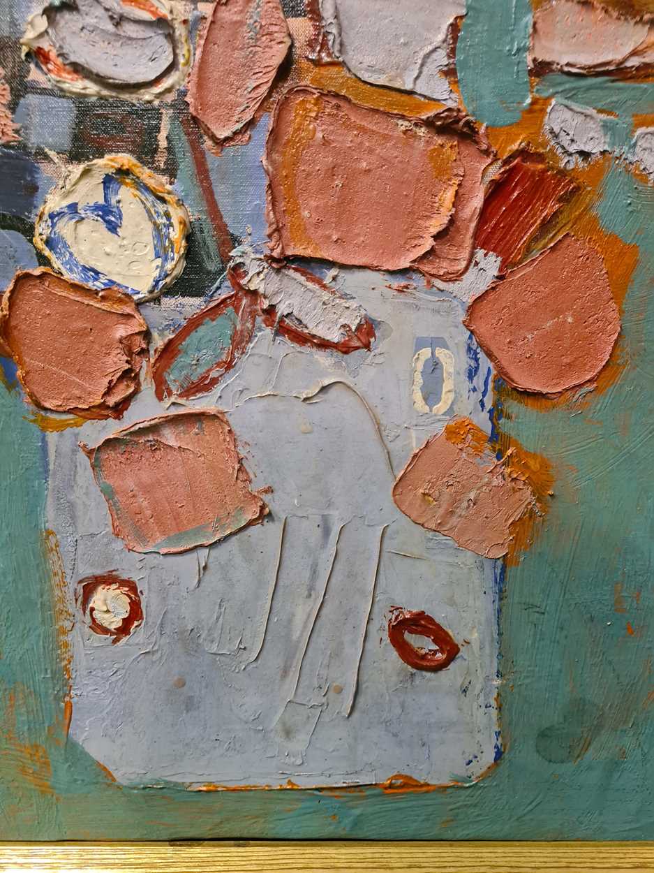 Douglas Swan (American 1930-2000) Abstracted Still Lifesigned and dated 69 to the reverseoil on - Image 14 of 17