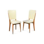 A set of six French Art Deco dining chairs,