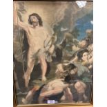 After Rubens, The Resurrection of Christ, watercolour. Based on the central panel of Rubens'