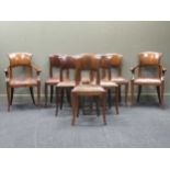 A set of eight 20th century dining chairs to include two carvers (8)