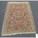 A 19th century caucasian rug 158 x 112cm