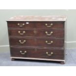 Georgian mahogany chest of drawers 82 x 99 x 51cm