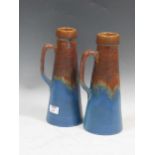 A pair of Bourne Denby pottery jug vasesCondition report: Overall good condition. One minor mark
