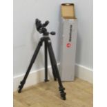 A Manfrotto camera stand, 190CXPRO4, boxedCondition report: No mount plate is provided