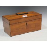 A Regency rosewood tea caddy