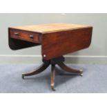 A Regency mahogany pembroke table 74 x 106 x 57cm