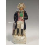 A Staffordshire pottery figure of Napoleon circa 1860