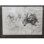 William Boyd Woods (British 20th century)Smithfield Meat Study IIpencil30.5 x 43cm