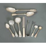 An 81-piece set of Victorian silver flatware with 104 additions,